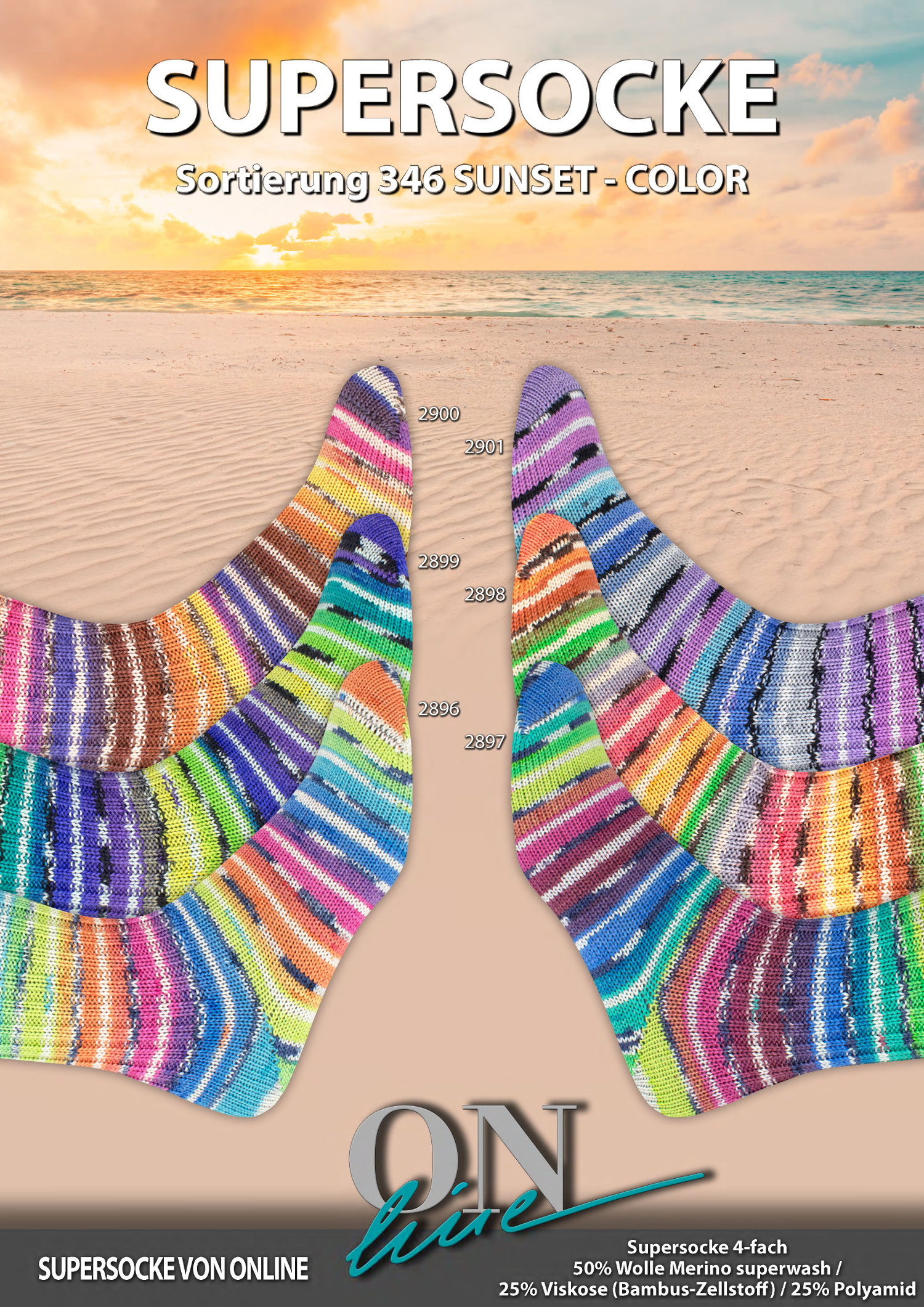 ONline  Supersocke Sunset - Color Sortierung 346