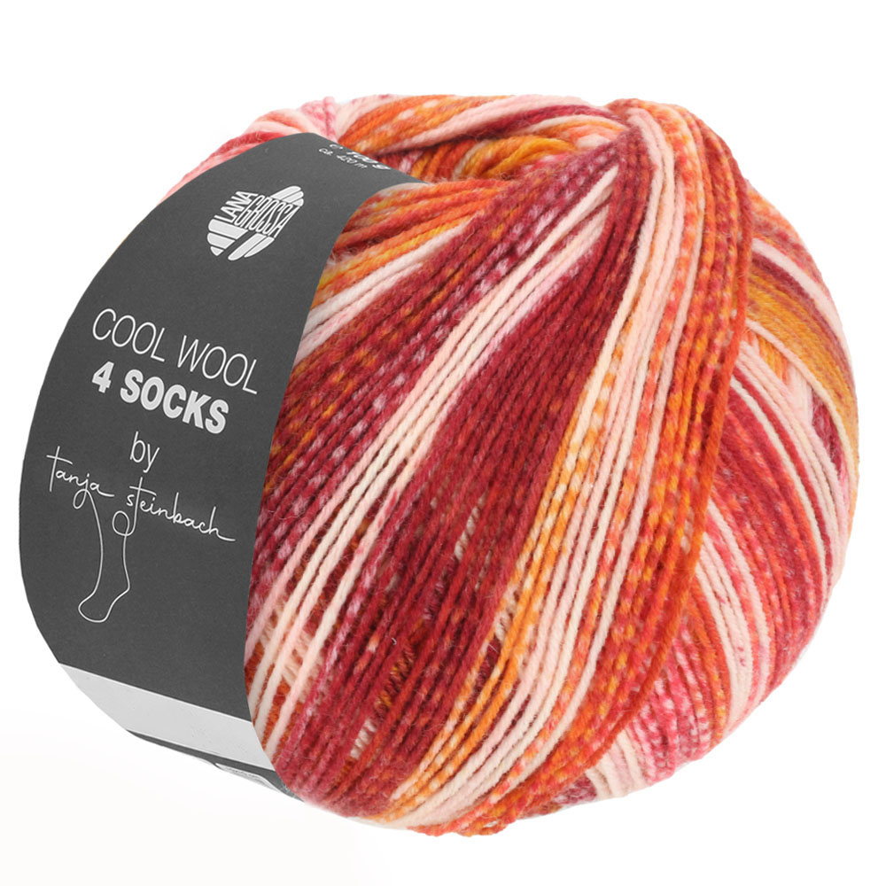 Lana Grossa Cool Wool 4 Socks print  by Tanja Steinbach