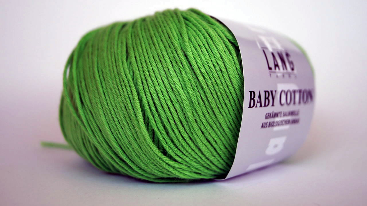 Baby Cotton: Farbe 116 hellgrün  - 50g