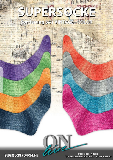ONline  Supersocke Sortierung 341 Vintage Color