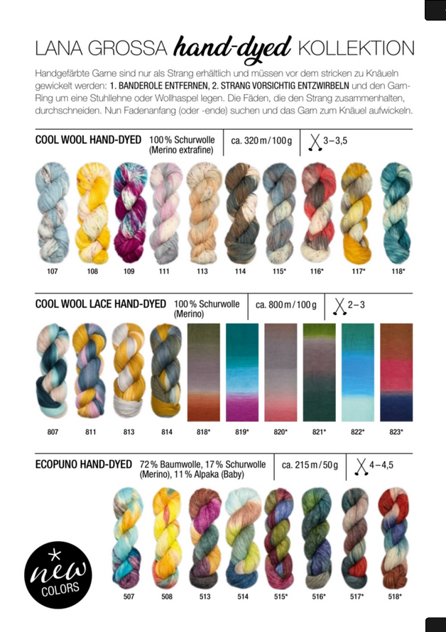 Lana Grossa  hand-dyed Ausgabe 05/22