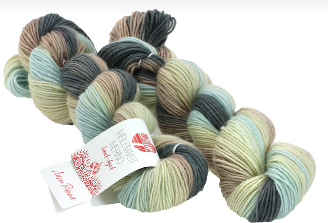 Lana Grossa Meilenweit 2 Stränge Merino hand-dyed 50g