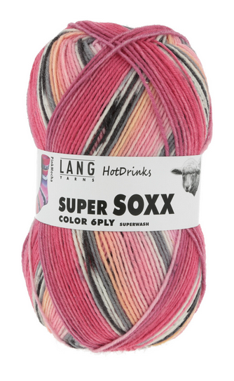 Lang Yarns Super Soxx Color 6ply Hot Drinks