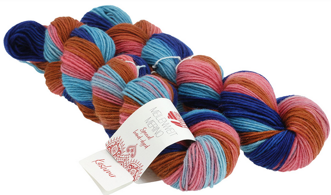 Lana Grossa Meilenweit 2 Stränge Merino hand-dyed 50g