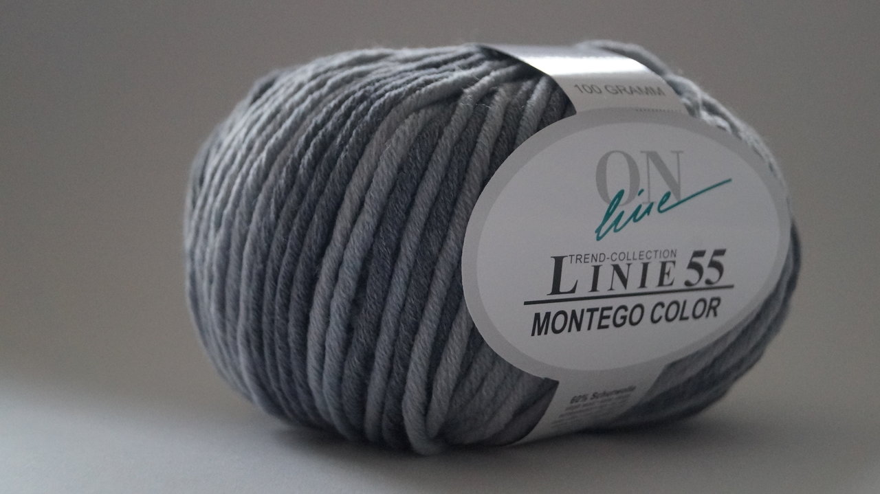 Montego Color Farbe 204 graumeliert 100g