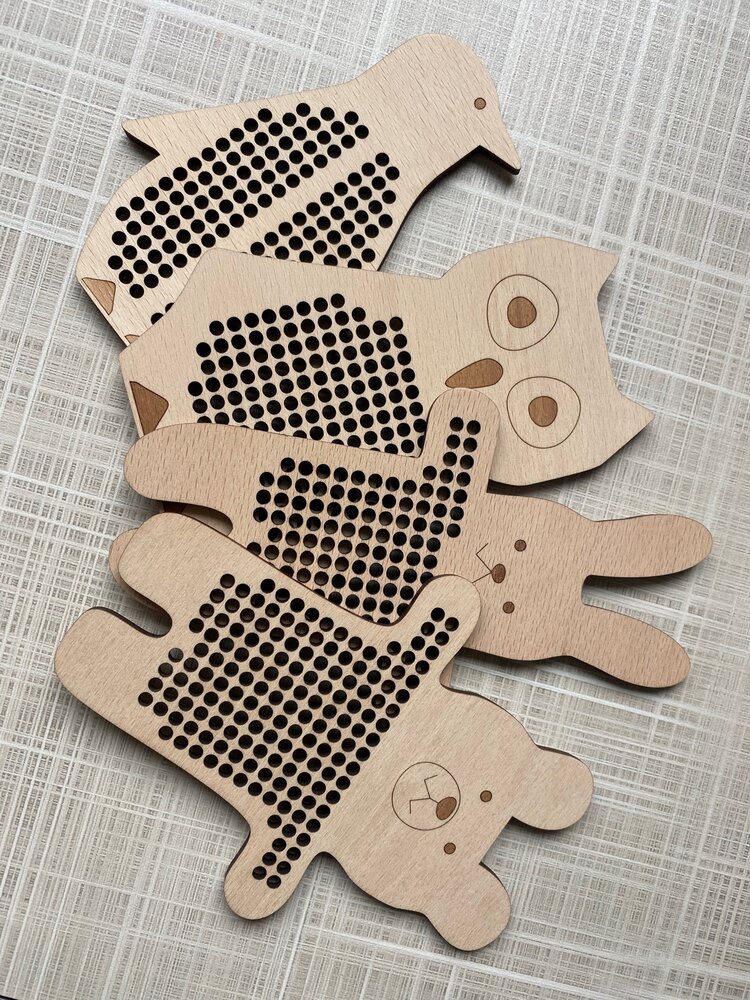 Kreustichplatte für Kinder