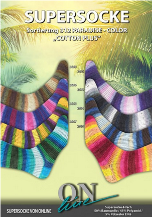 ONline  Supersocke Paradise Color Cotton Plus