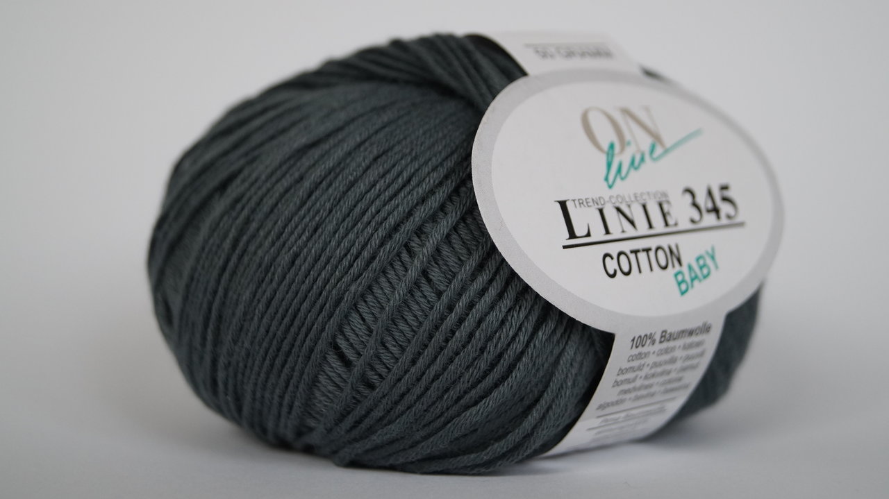  Cotton Baby: Farbe 08 grau - 50g