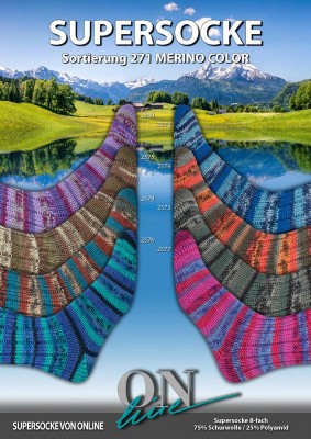 ONline Supersocke Sort 271 8-fach Merino Color