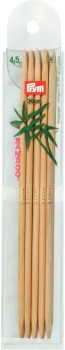 Prym Strumpf-Handschuhstricknadeln Bambus 20 cm  5,5-6,0mm
