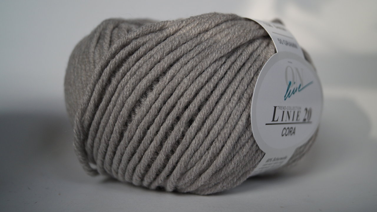  Cora: Farbe 108 hellgrau - 50g