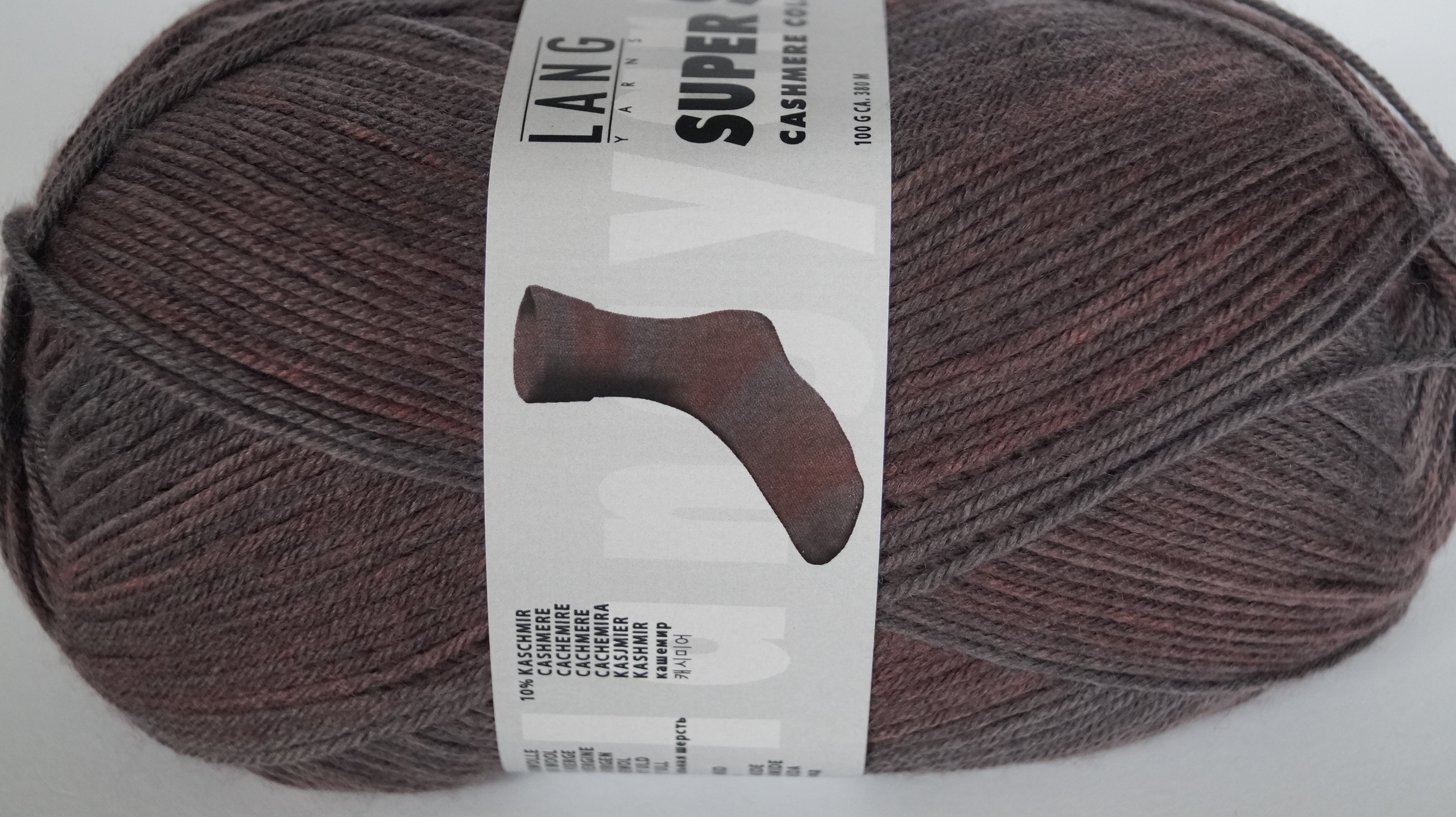 Lang Yarns Super Soxx Cashmere Color