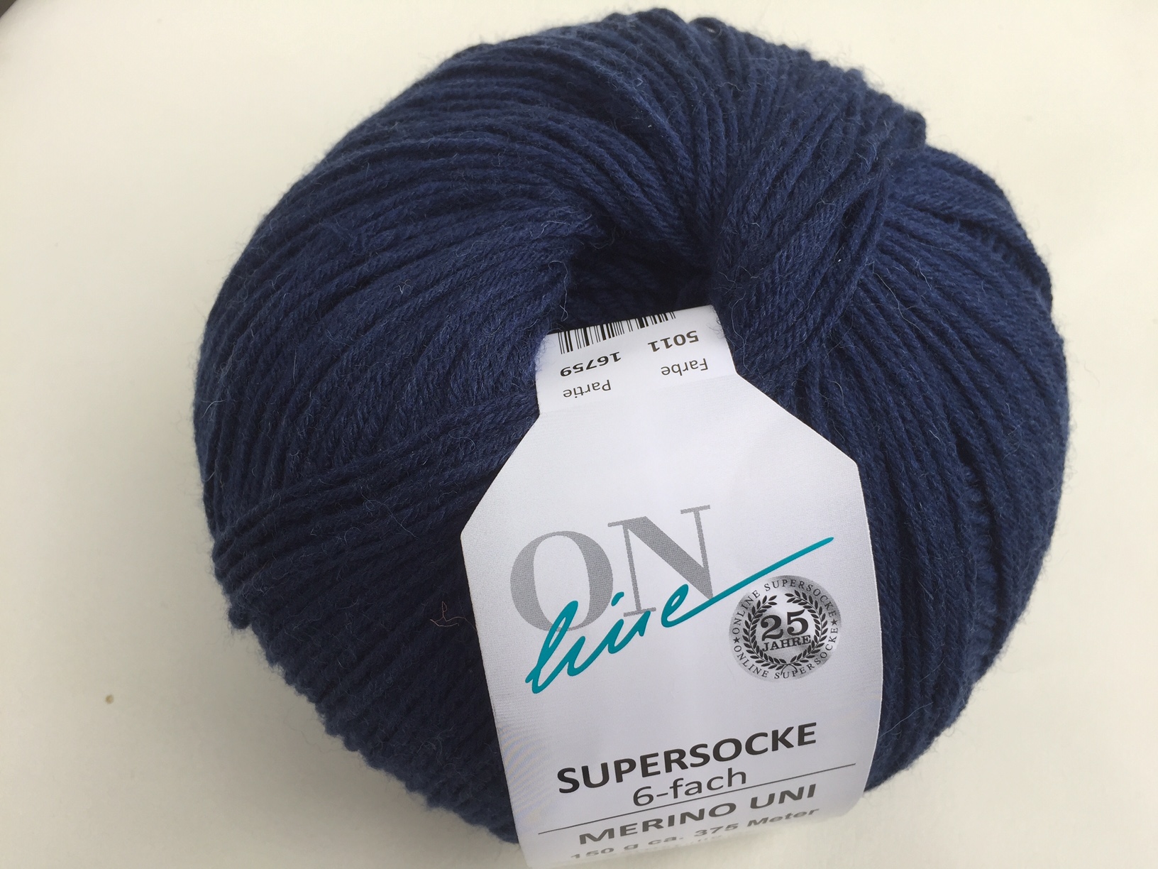 ONline Supersocke 6-fach Merino uni