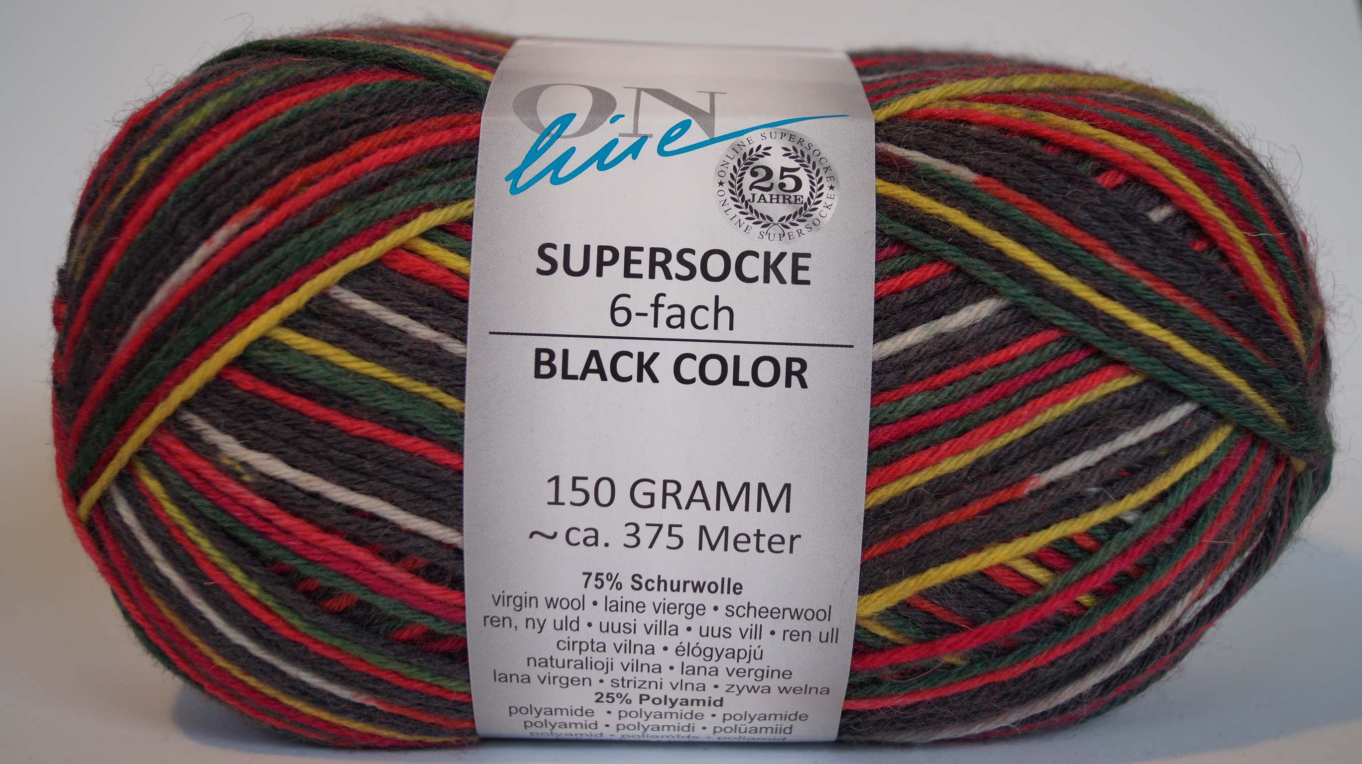 ONline Supersocke 6-fach Black Color
