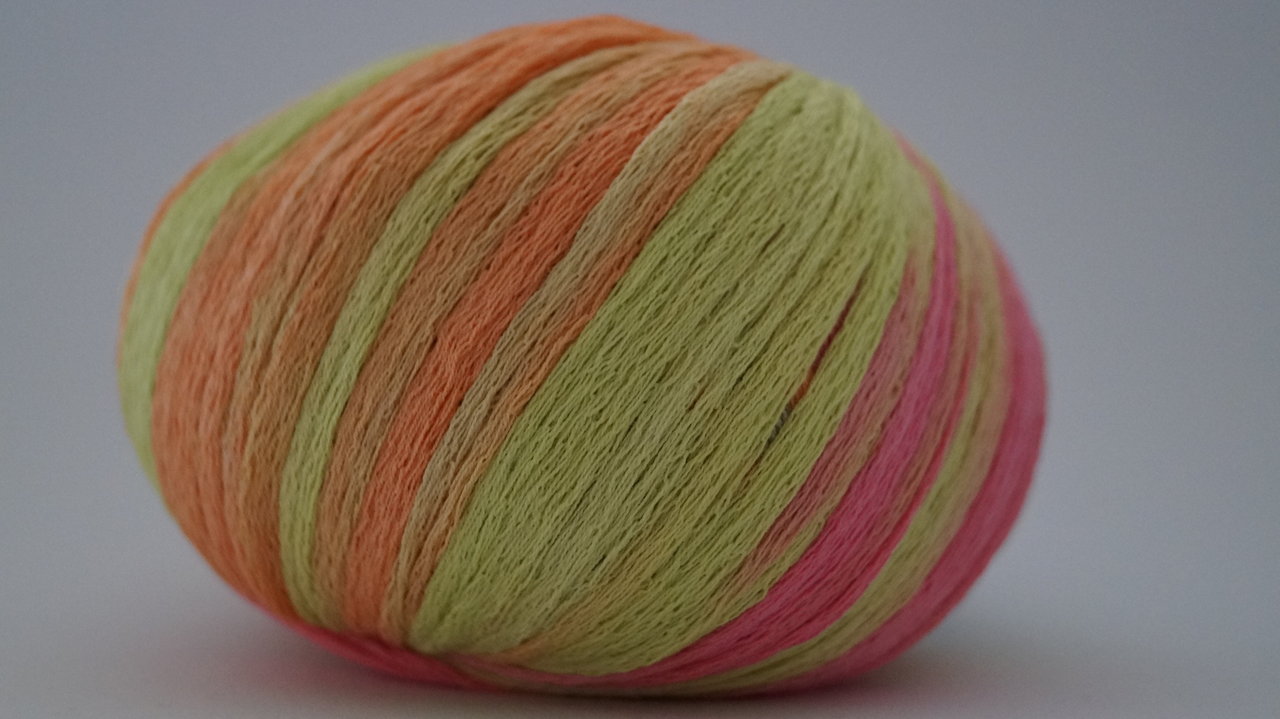 Aresis: Farbe 10 orange-pink-kiwi - 50g