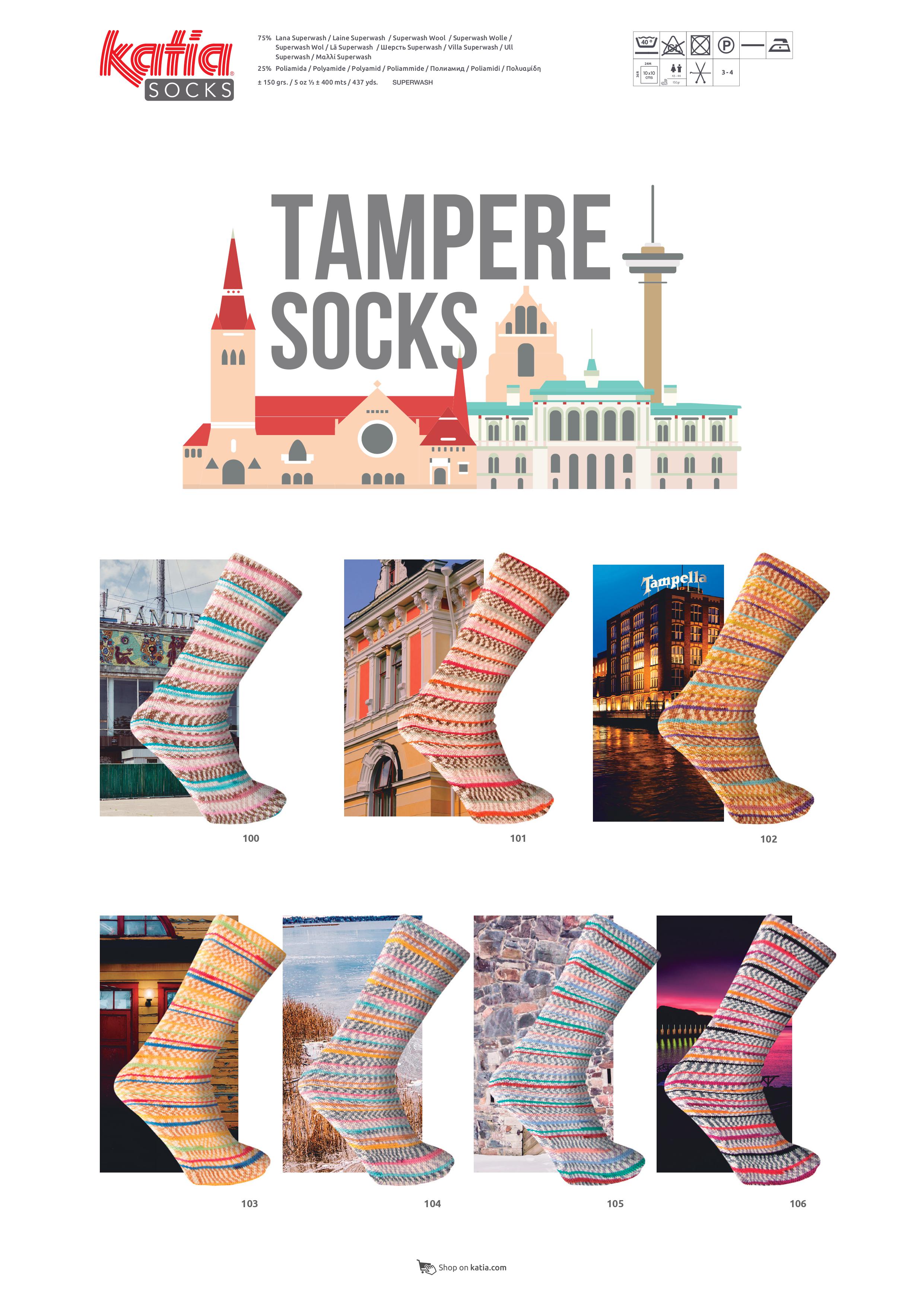 Katia Tampere Socks  6-fach