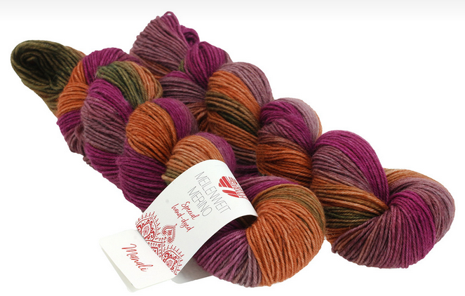 Lana Grossa Meilenweit 2 Stränge Merino hand-dyed 50g