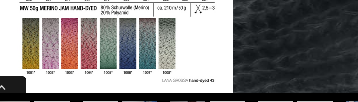 Lana Grossa Meilenweit 2 Stränge Merino hand-dyed JAM