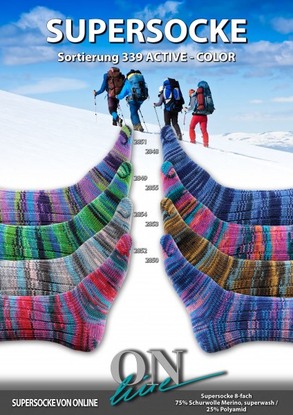 ONline Supersocke 8fach Active Color