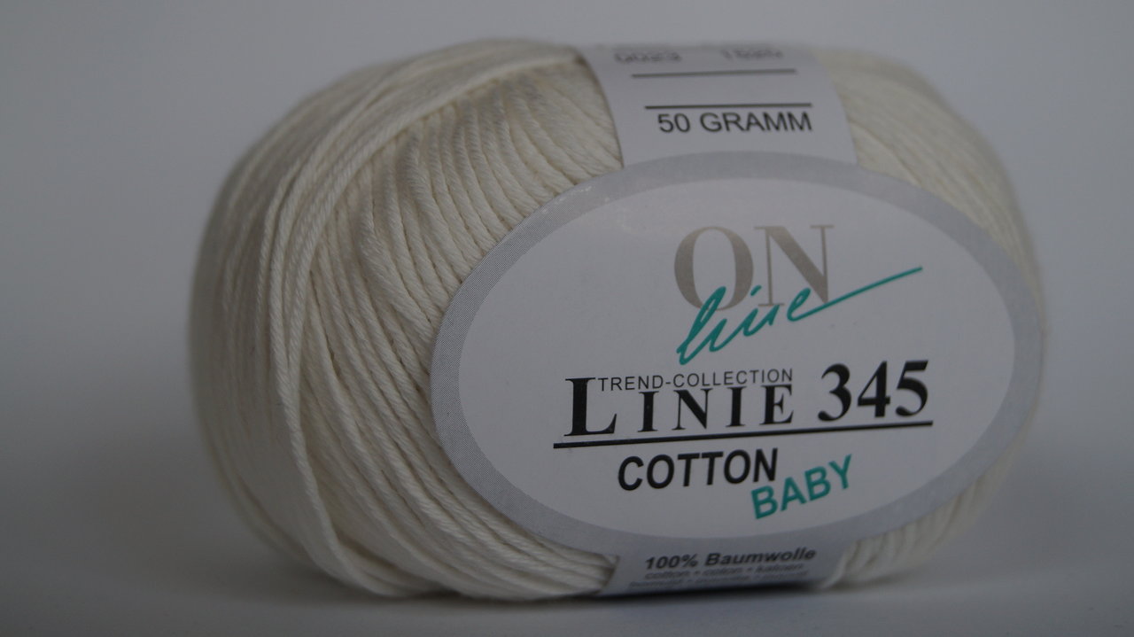  Cotton Baby: Farbe 23 natur-weiß - 50g